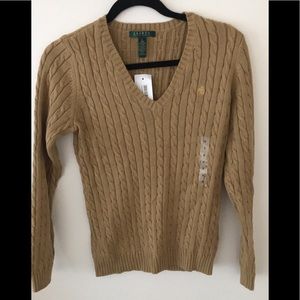 new with tags Ralph Lauren cable knit sweater